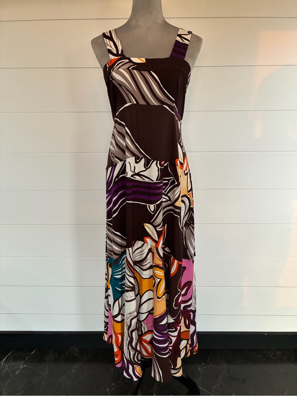 1.STATE Abstract Floral Smocked-Back Floral
Maxi Dress. Sz XS NWOT/0303
